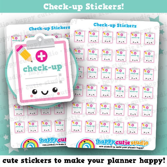 36 Cute Check-up/Hospital/Appointment Planner Stickers
