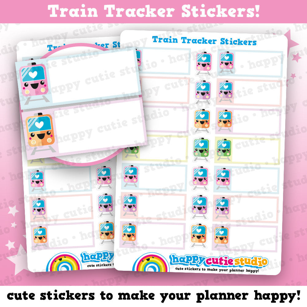 14 Cute Train Tracker/Transport/Commute Planner Stickers – HappyCutieStudio