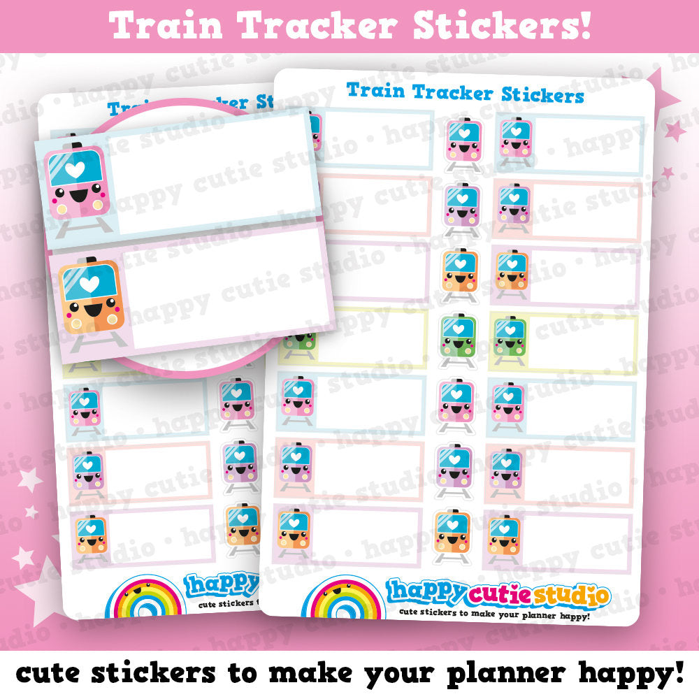 14 Cute Train Tracker/Transport/Commute Planner Stickers