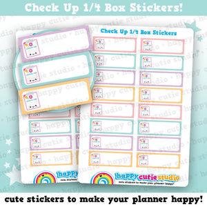 16 Cute Check Up Quarter Box/Hospital/Treatment/Medical Planner Stickers