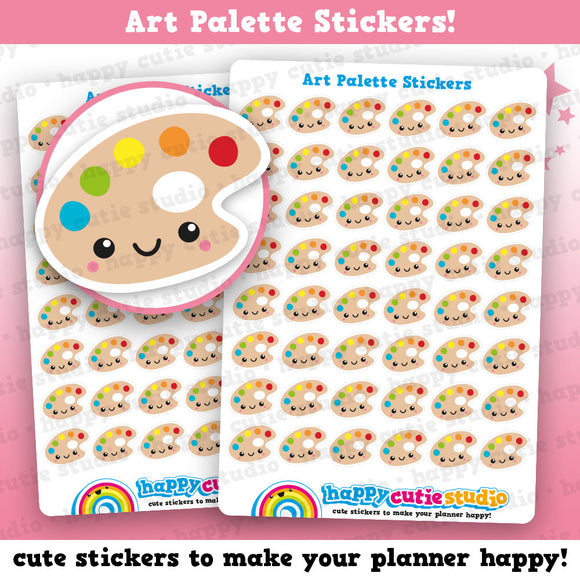 48 Cute Art Palette/Artist/Art/Paint Planner Stickers