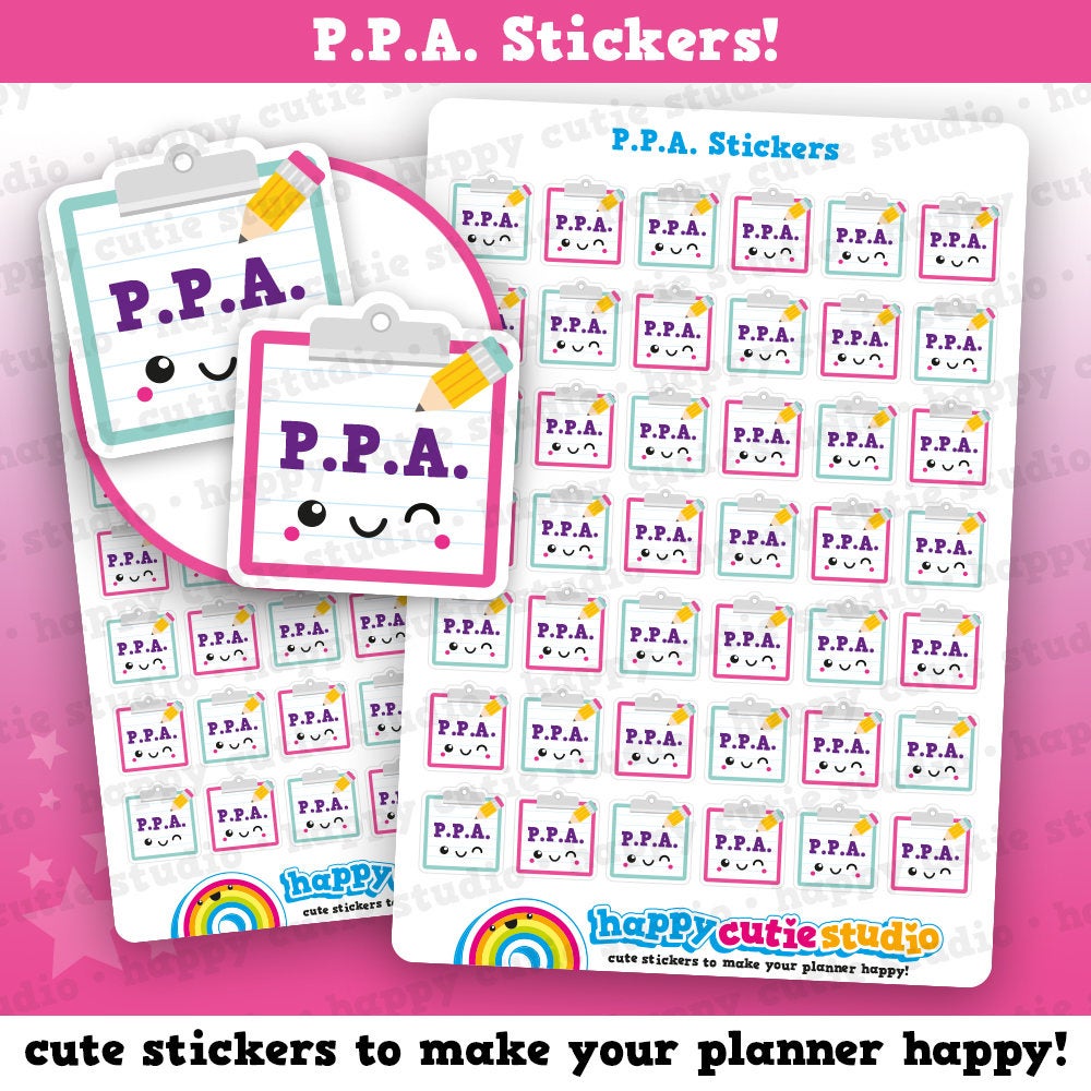 42 Cute PPA/Teacher/College/School Planner Stickers