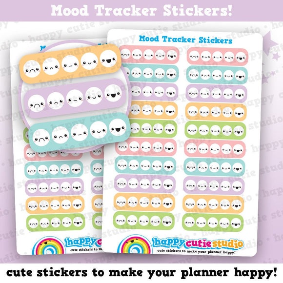 20 Cute Mood Tracker Planner Stickers
