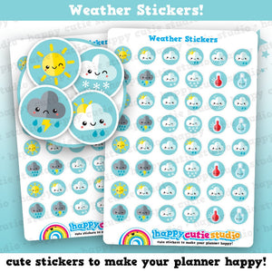 48 Cute Weather Planner Stickers