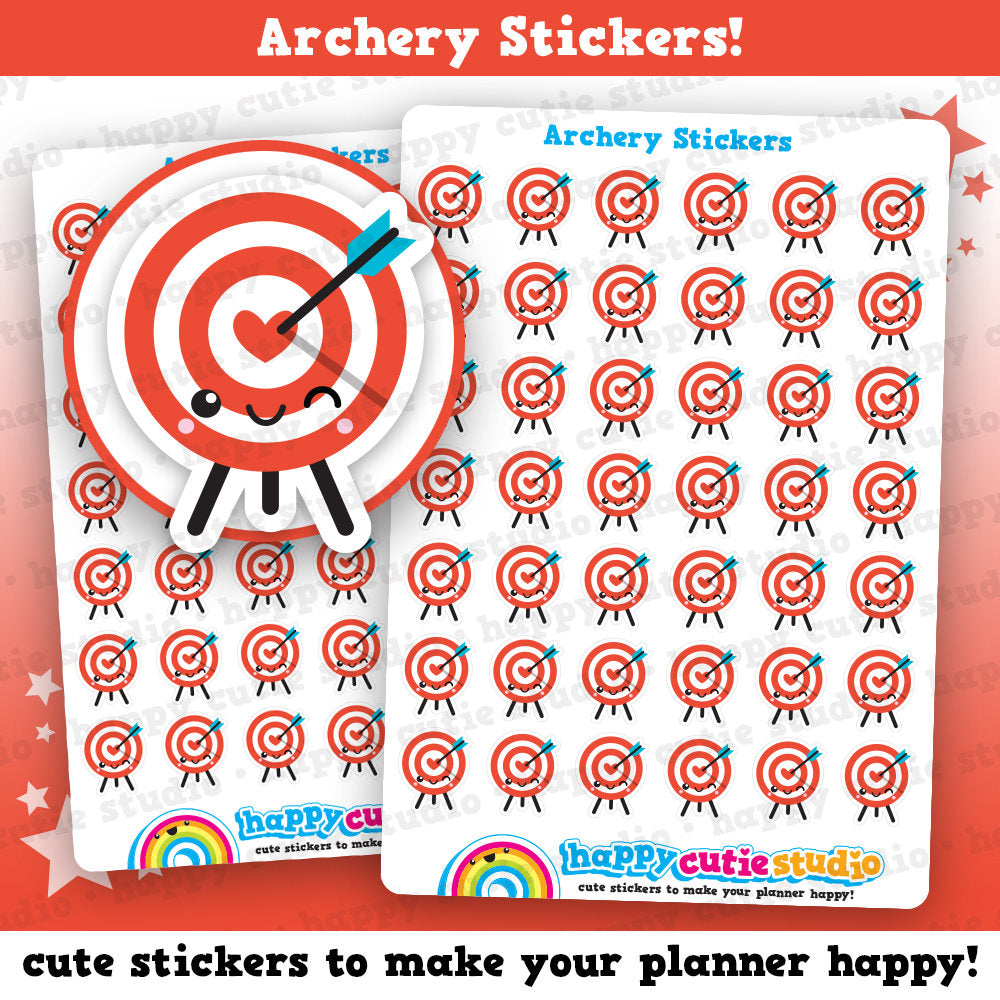 42 Cute Archery/Archer/Sport Planner Stickers