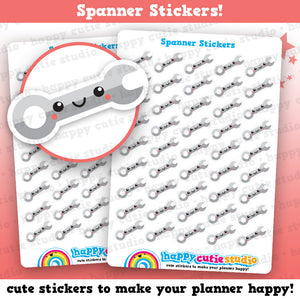 45 Cute Spanner/Repairs/Mechanic/DIY/Maintenance Planner Sticker