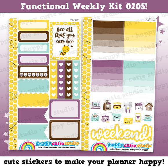 Functional Personal Size Weekly Kit 0205 Planner Stickers/Kawaii/Cute Stickers