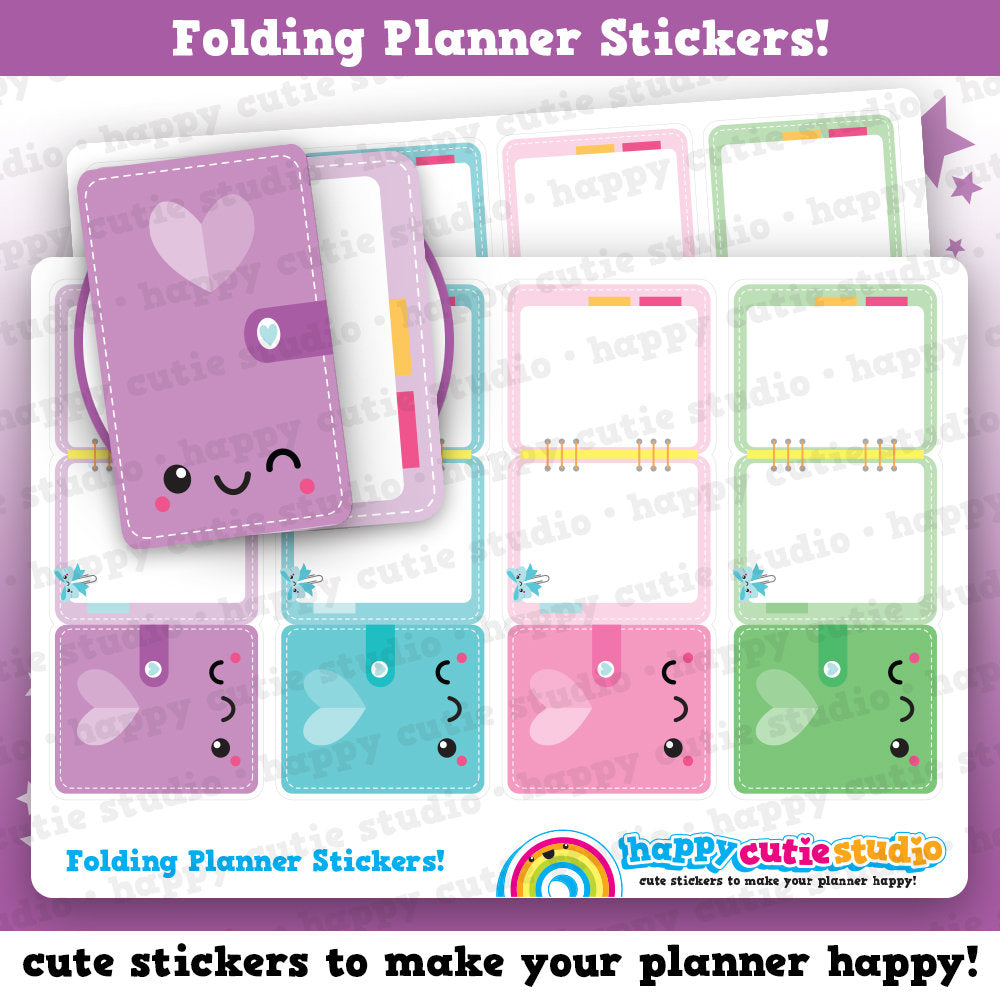 4 Cute Folding Planner Stickers/Functional/Planner Stickers