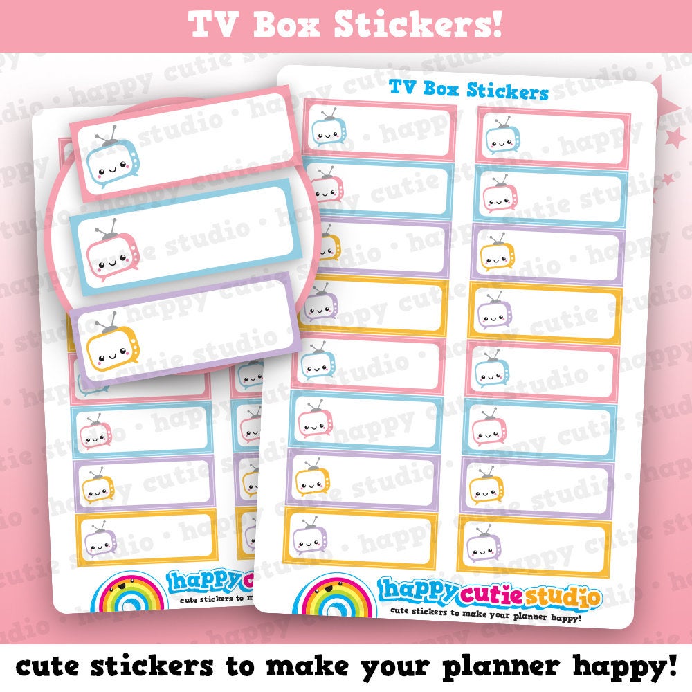 16 Cute TV/Cinema/Film Planner Stickers