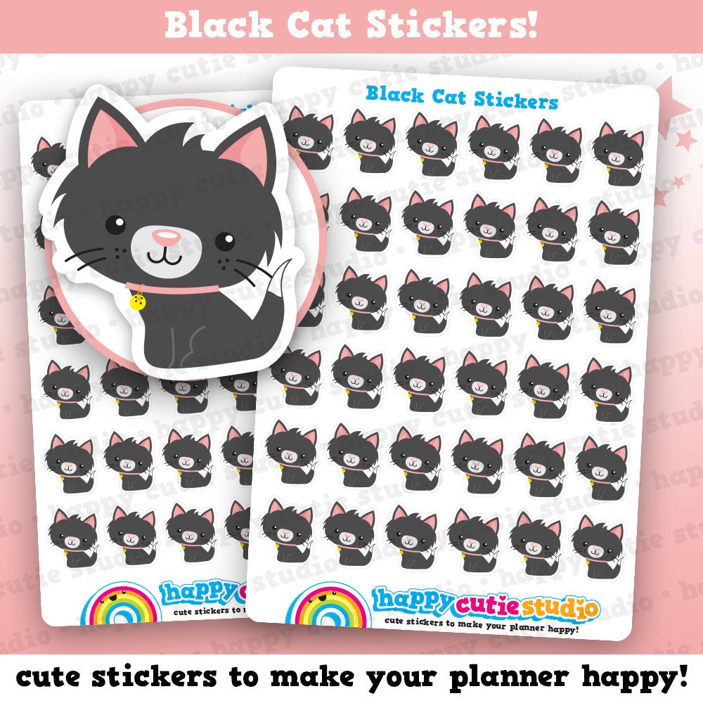 36 Cute Cat/Kitty/Pet Planner Stickers