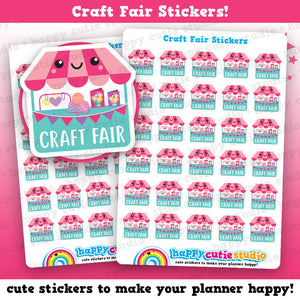 30 Cute Craft Fair/Fayre/Craft/Hobbies Planner Stickers