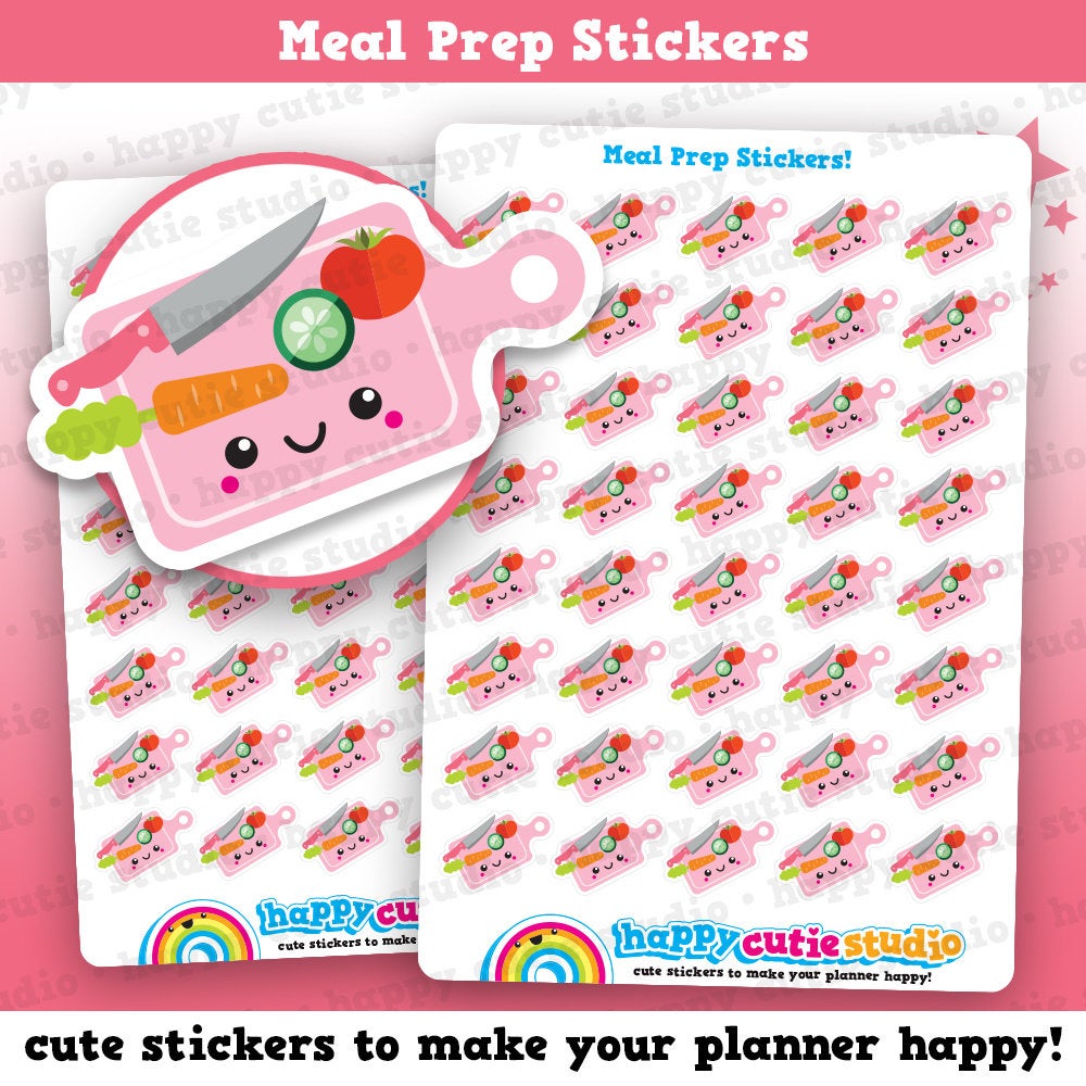 40 Cute Meal Prep/Meal Planning/Healthy Eating Planner Stickers ...