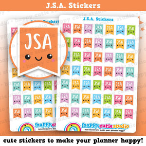 49 Cute J.S.A. Flags/Job Seekers Allowance/Planner Stickers