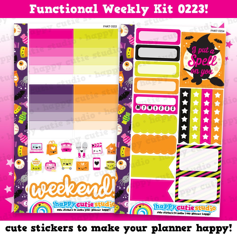Functional Personal Size Weekly Kit 0223 Planner Stickers/Panda/Kawaii/Cute Stickers