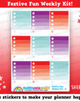 Festive Fun/Christmas/Holiday Weekly Kit, Planner Stickers