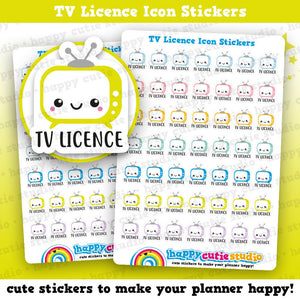 49 Cute TV Licence Icons/Pay Bill/ Bills Reminder Planner Stickers