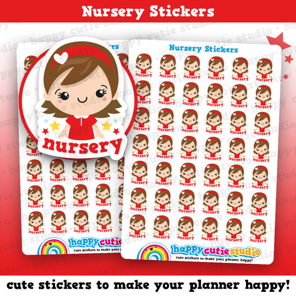 42 Cute Mini HCS Girlie Nursery/Toddler/Child/Kid Planner Stickers