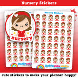 42 Cute Mini HCS Girlie Nursery/Toddler/Child/Kid Planner Stickers