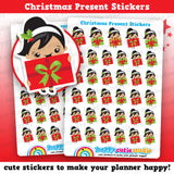 35 Cute Christmas Present Girl Planner Stickers