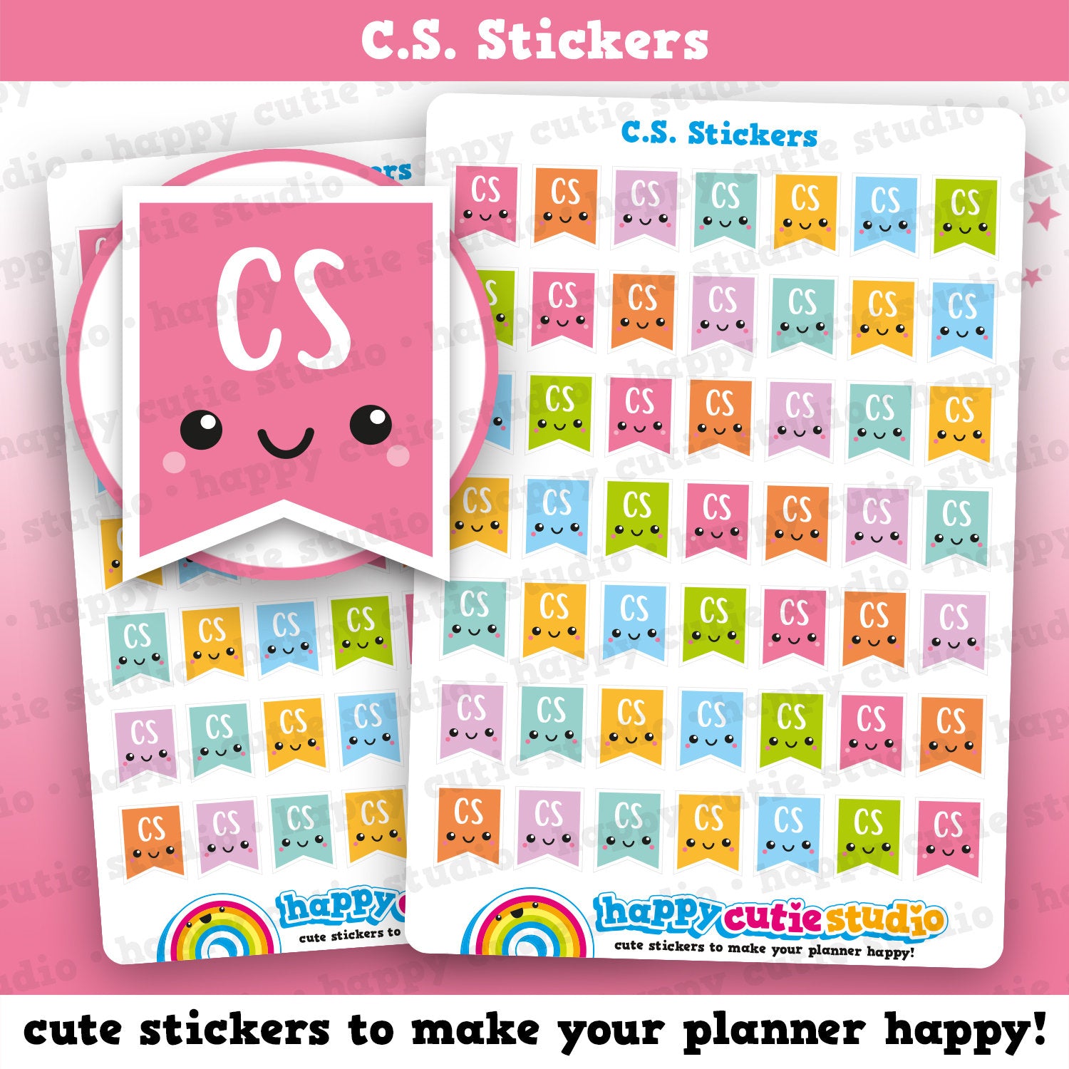 49 Cute C.S. Flags/Child Support/Planner Stickers