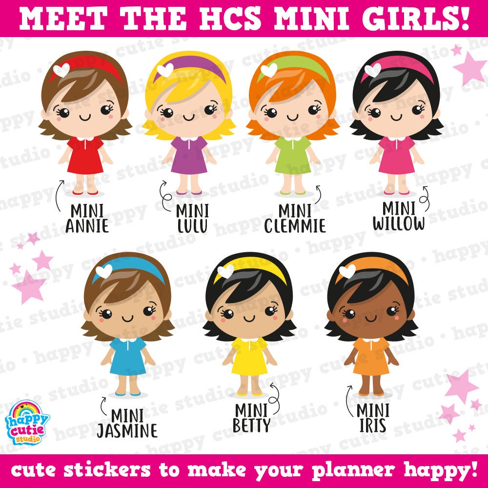 30 Cute Mini HCS Girlie Soft Play/Playground/Fun Planner Stickers