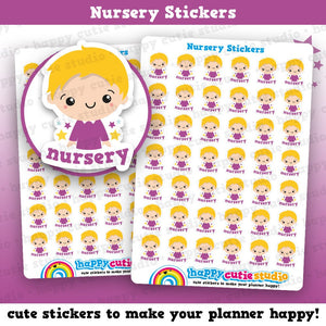 42 Cute Mini HCS Boys Nursery/Toddler/Child/Kid Planner Stickers