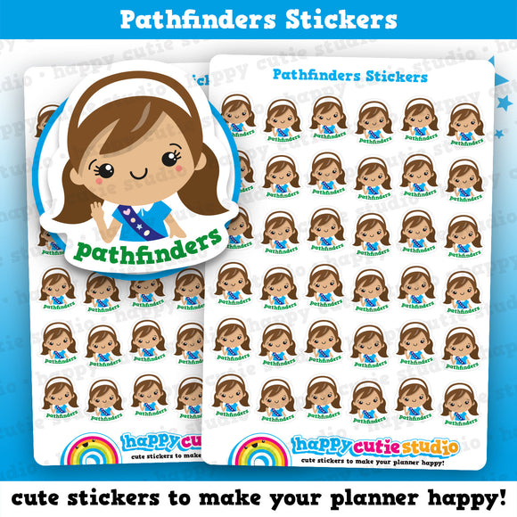 36 Cute Pathfinders Planner Stickers
