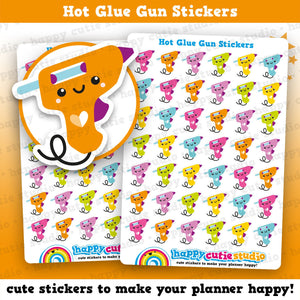 42 Cute Hot Glue Gun/Craft Stickers
