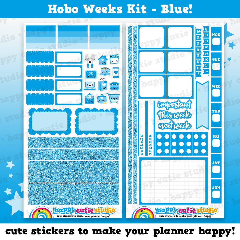 Hobo/Hobonichi Weeks Weekly Kit/Planner Stickers/Kawaii/Cute Stickers
