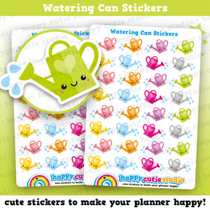32 Cute Watering Can/Flowers/Garden Planner Stickers