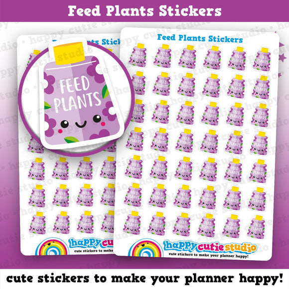 42 Cute Feed Plants/Flowers/Garden Planner Stickers