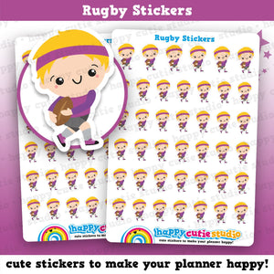 41 Cute HCS Boys Rugby Planner Stickers