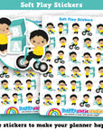 30 Cute Mini HCS Boys Soft Play/Playground/Fun Planner Stickers