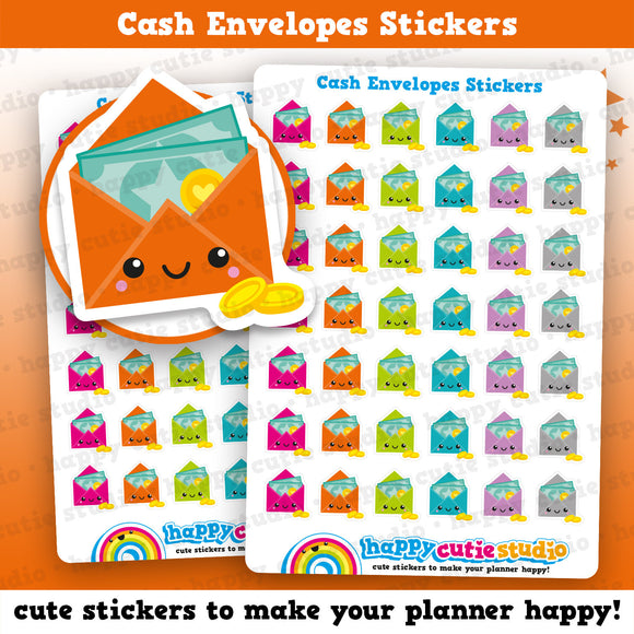 42 Cute Cash Envelopes/Budget/Save/Money Planner Stickers