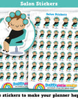 40 Salon/Hairdresser/Hair/Beauty Appointment Girl Planner Stickers