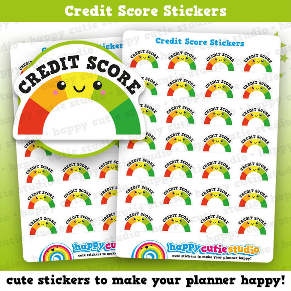 28 Cute Credit Score Tracker/Budget/Save/Money Planner Stickers