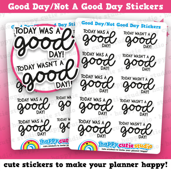 10 Cute Good Day/Not Such A Good Day Planner Stickers
