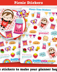 32 Cute Summer Picnic/Party/Garden Planner Stickers