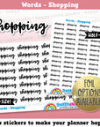 Shopping/Functional/Foil Planner Stickers