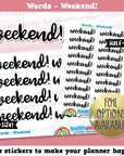 Weekend Words/Banners/Functional/Foil Planner Stickers