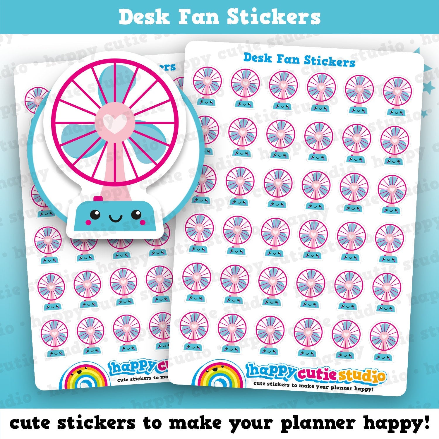 36 Cute Fan/Hot Planner Stickers