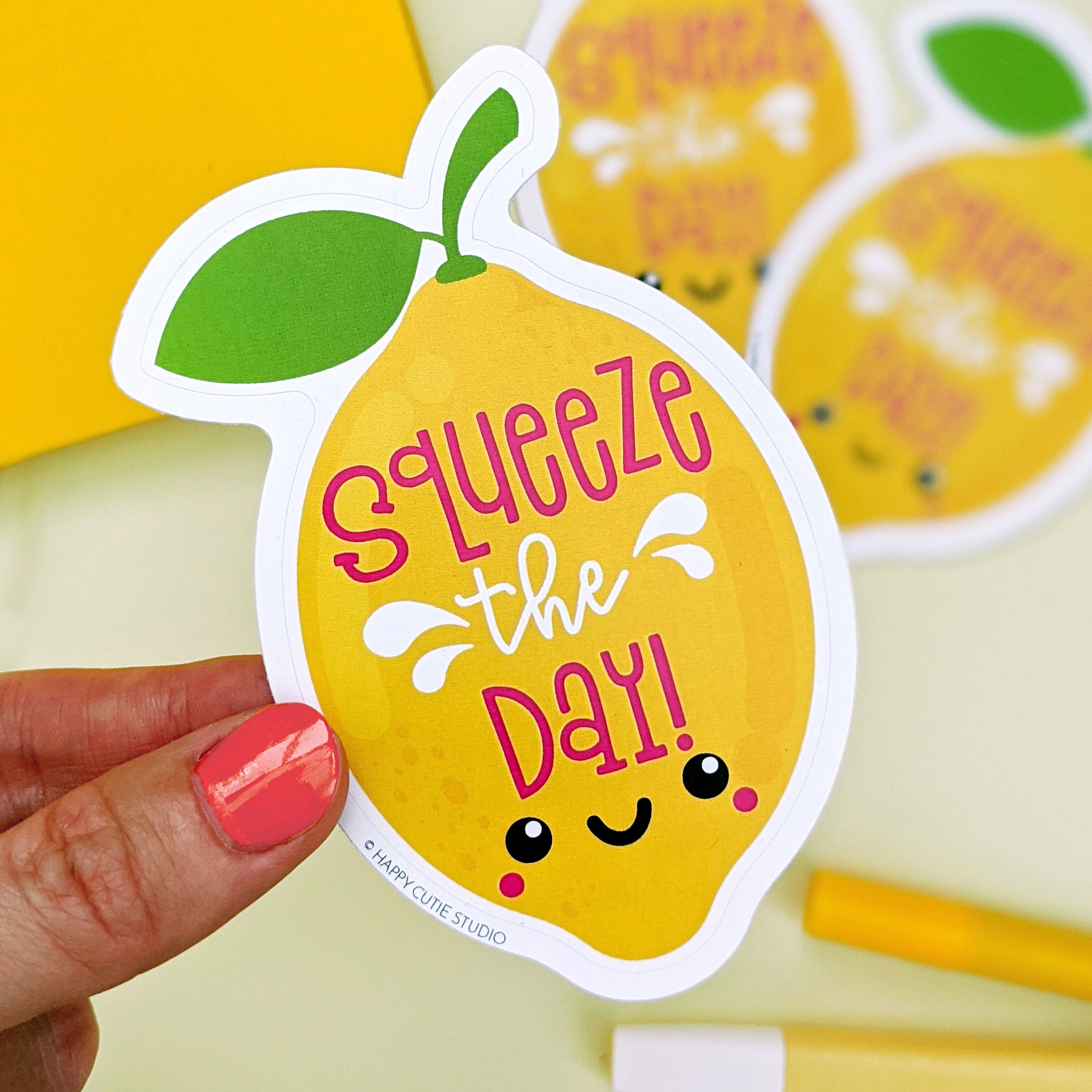 Happy Cutie Studio Happy Lemon Large Sticker/Kawaii/Cute