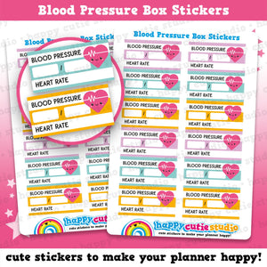 Blood Pressure and Heart Rate Tracker/Health Planner Stickers