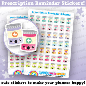 49 Cute Prescription/Medicine/Pills/Reminder Planner Stickers