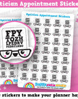 35 Cute Optician Appointment/Reminder/Health Planner Stickers